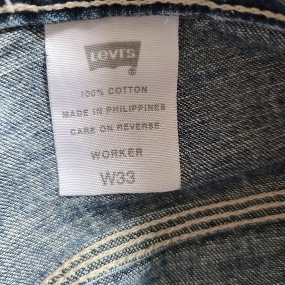 Vintage Levi's Men's Worker Denim Jean Shorts - Picture 11 of 12